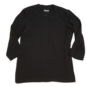 Principles Vintage Long Black Tunic Style Blouse